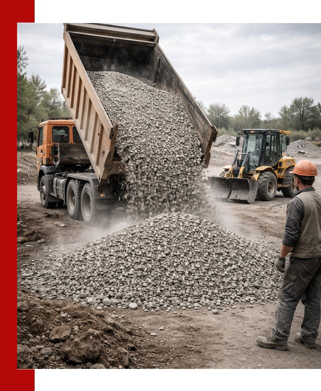 Доставка щебня в Шуе крупными и мелкими фракциями