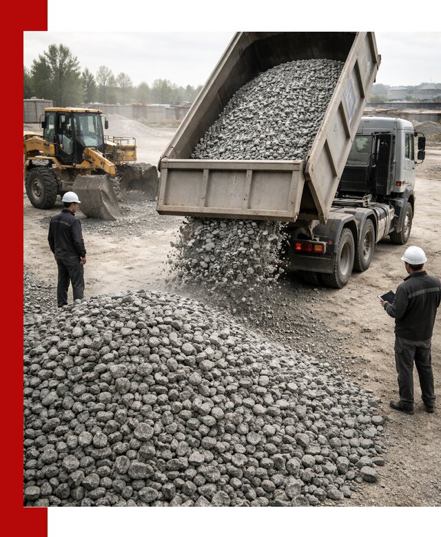 Доставка гранитного щебня фракции 20-40 в Шуе