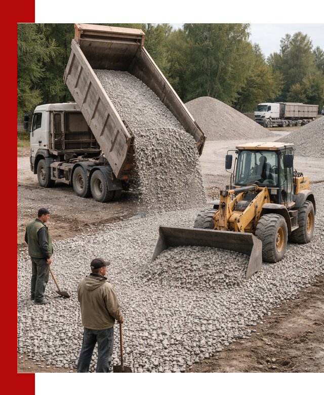 Купить гравийный щебень фракция 20-40 в Шуе с доставкой