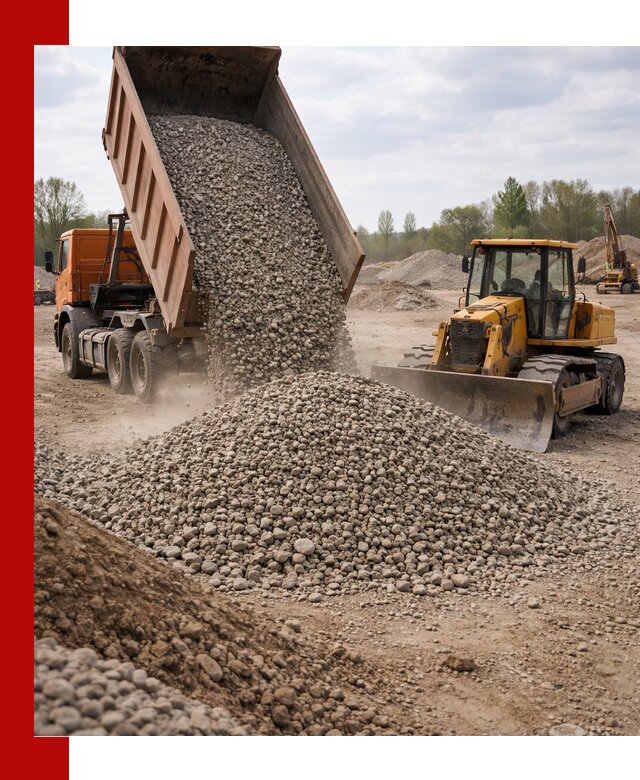 Доставка гравийного щебня фракции 40-70 в Шуе