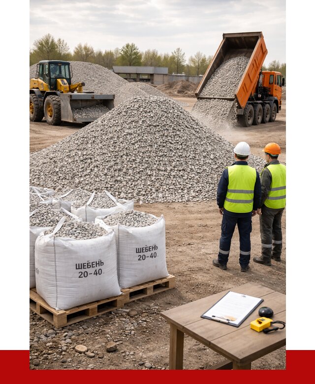 Известняковый щебень 20-40 в Шуе от 2159 р. ПРОНЕРУДШуя