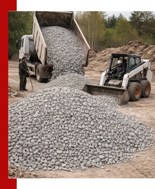 Доставка доломитового щебня в Шуе напрямую от карьера