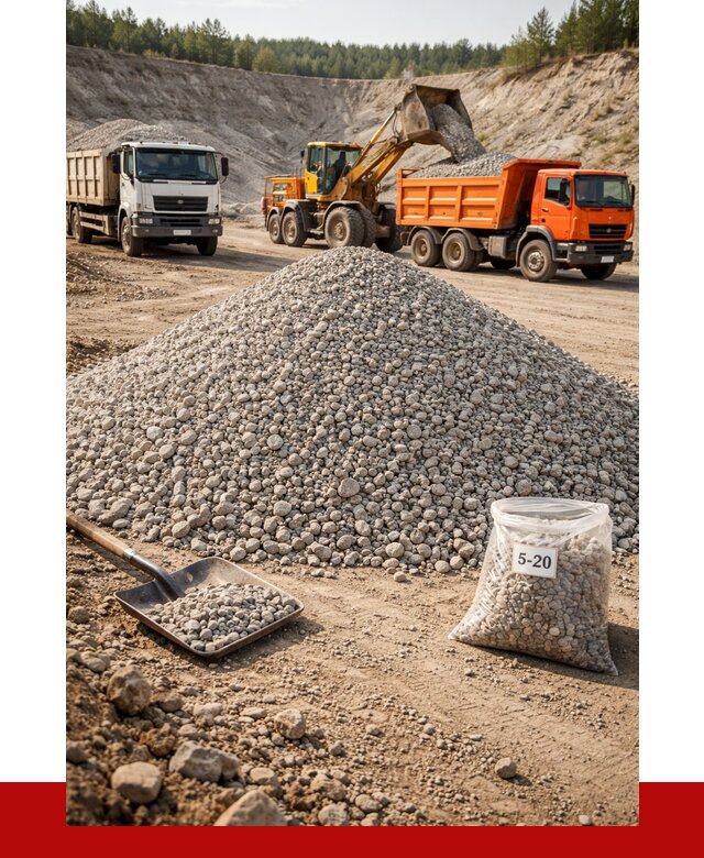 Доломитовый щебень фр. 5-20 в Шуе от 4318 р. | ПРОНЕРУДШуя