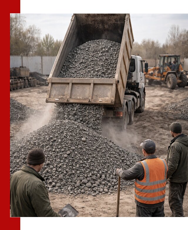 Доставка шлакового щебня в удобные сроки по выгодной цене в Шуе