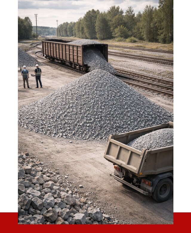 Железнодорожный щебень 20-60 в Шуе от 1748 р. | ПРОНЕРУДШуя