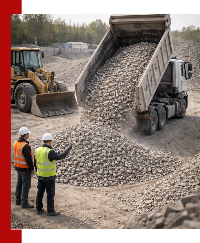 Вторичный щебень фракция 40–70 доставка в Шуе