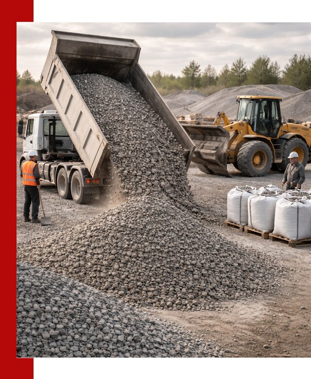 Бетонный щебень фракция 5–20 с доставкой в Шуе