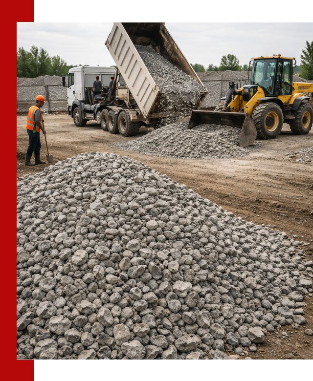 Доставка бетонного щебня фракции 40-70 в Шуе