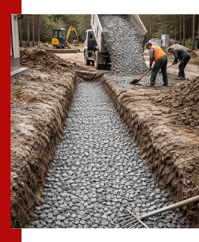 Щебень для дренажа с доставкой в Шуе высокого качества