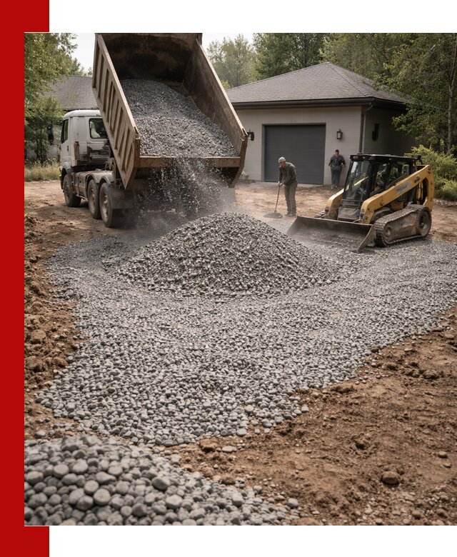 Щебень для парковки в Шуе: доставка и укладка качественного материала