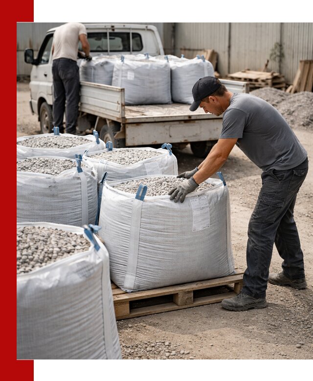 Доставка щебня в мешках по выгодным ценам в Шуе
