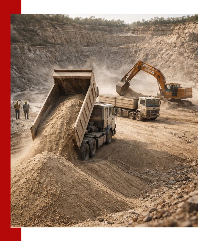 Карьерный песок навалом с доставкой в Шуе