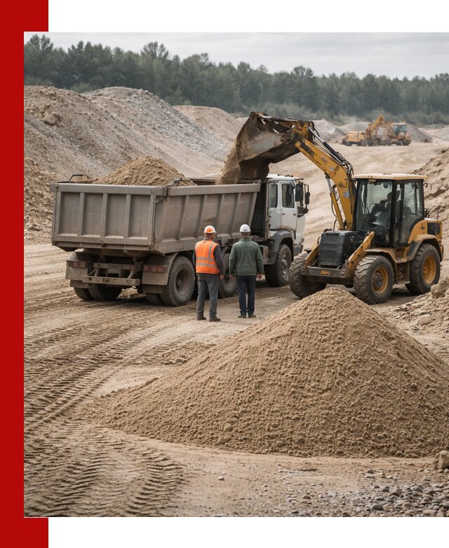 Карьерный среднезернистый песок с доставкой в Шуе