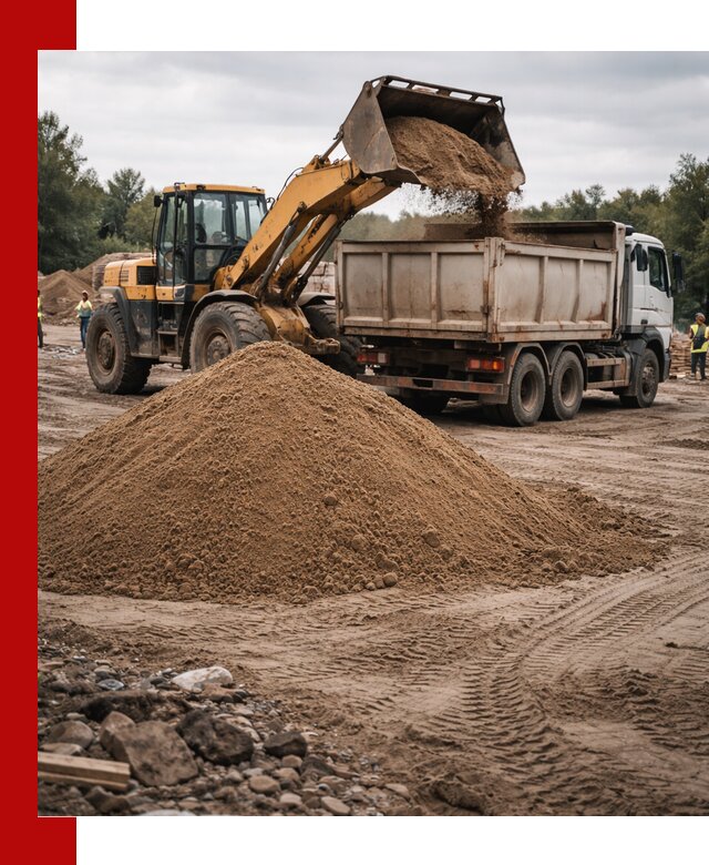 Доставка речного песка навалом в Шуе быстро и выгодно