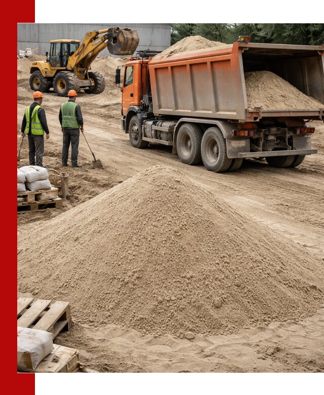 Доставка и продажа мытого речного песка в Шуе