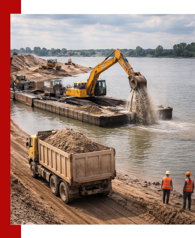 Намывной песок с доставкой в Шуе оптом и в розницу