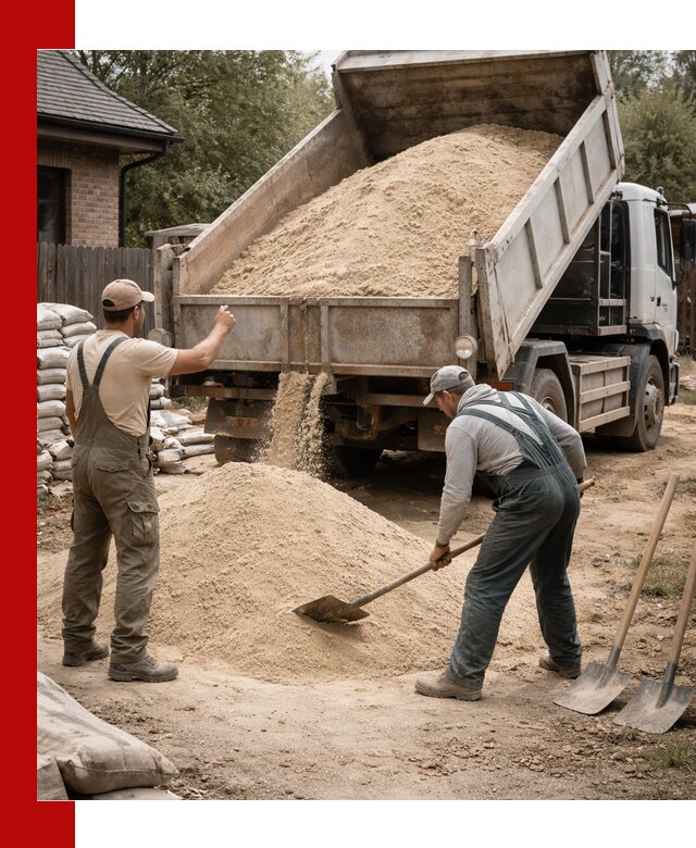 Песок для штукатурки с доставкой в Шуе качественный и чистый