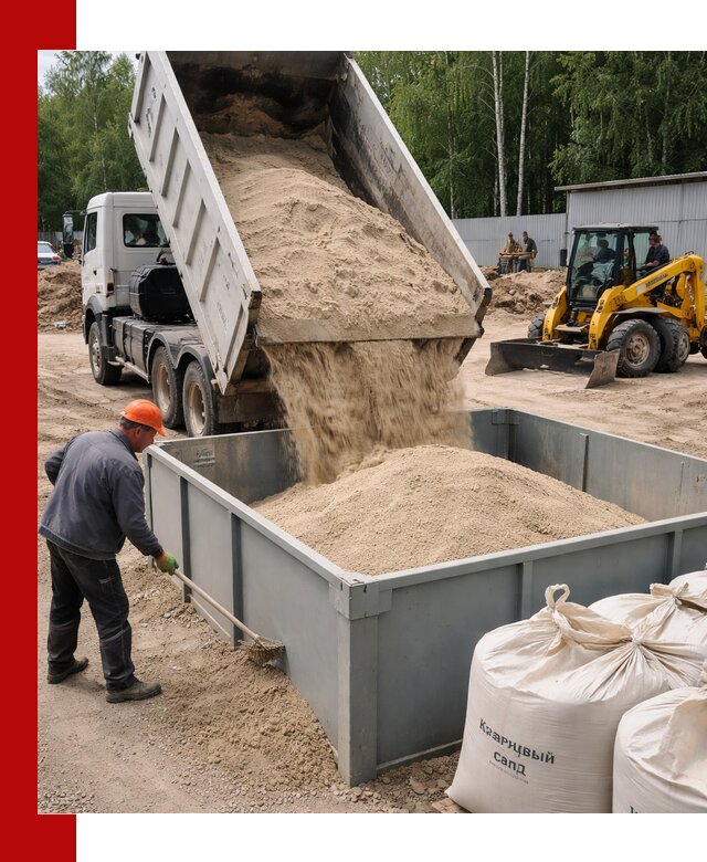 Кварцевый песок для фильтра в Шуе — доставка и качество