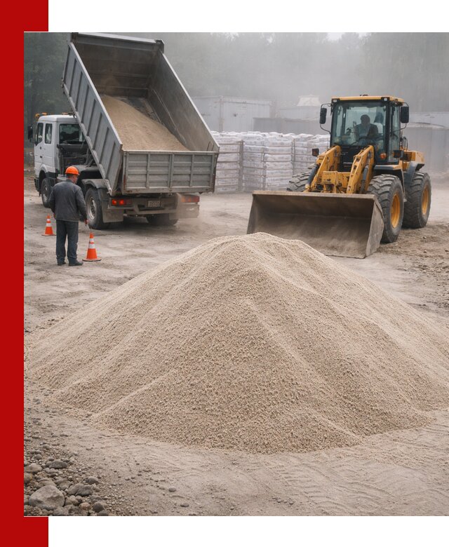 Кварцевый песок фракция 0–8 для стройработ в Шуе