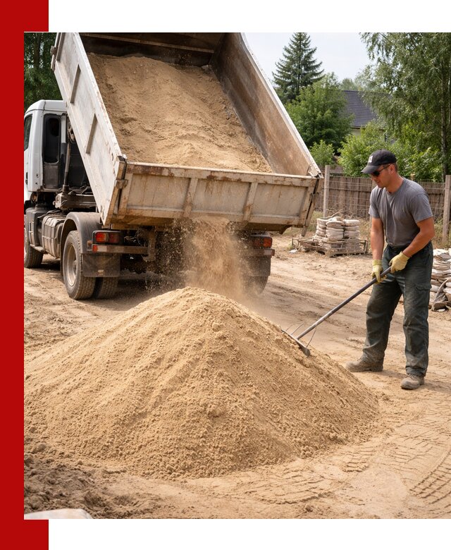 Доставка сухого песка самосвалами в Шуе