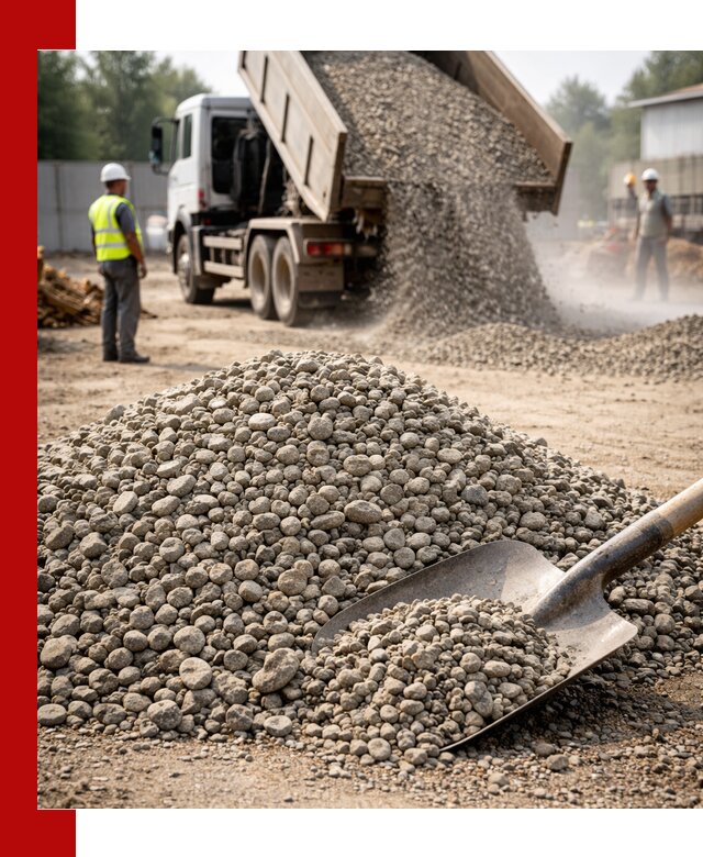 Доставка гравия фракции 20-40 в Шуе с самосвалами