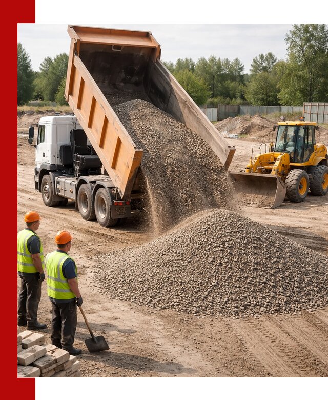 Доставка щебёночно-песчаной смеси ЩПС С7 в Шуе