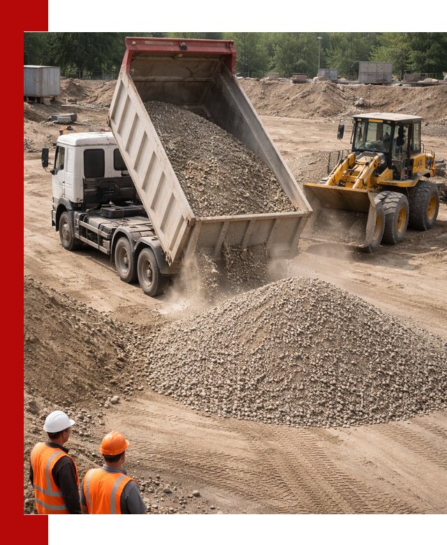 Щебень с песком (ЩГПС С2) с доставкой в Шуе