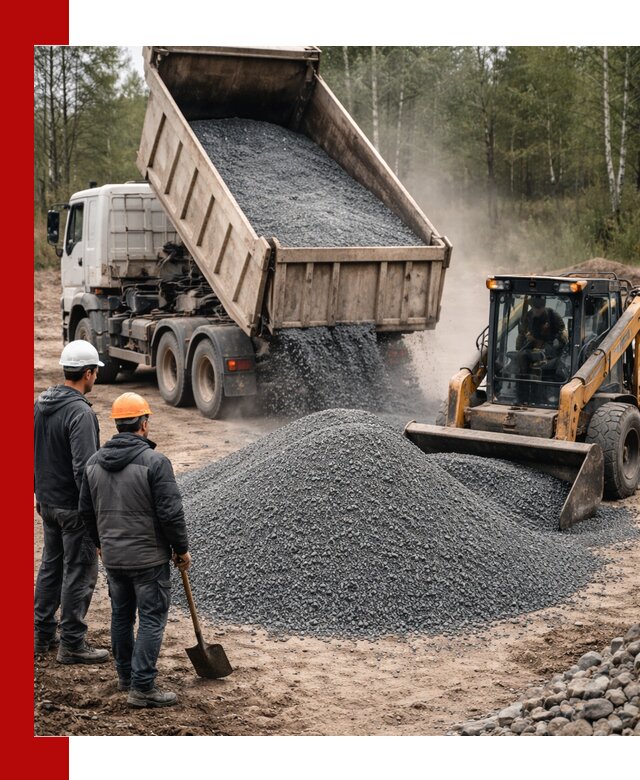 Гранитный отсев 0-5 с доставкой и разгрузкой в Шуе