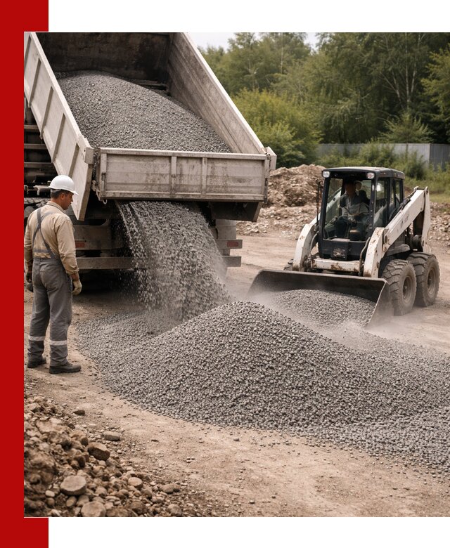 Доставка гравийного отсева 0-5 в Шуе оптом и в розницу