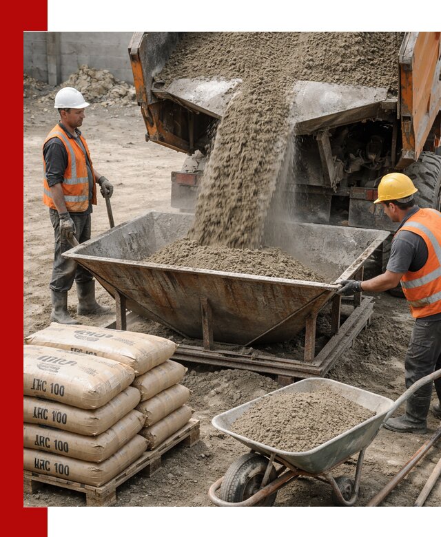 Доставка цементно-песчаной смеси М100 в Шуе