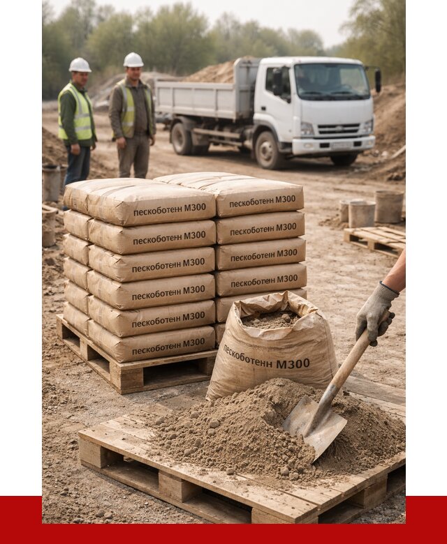 Пескобетон М300 в Шуе с доставкой от 4780 р. за куб | ПРОНЕРУДШуя