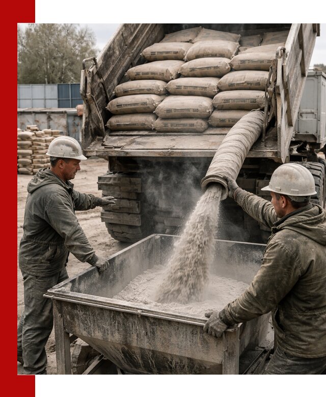 Доставка цемента М400 в Шуе оптом и в розницу