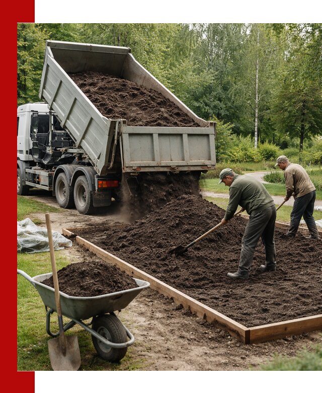 Доставка грунта для озеленения и благоустройства в Шуе