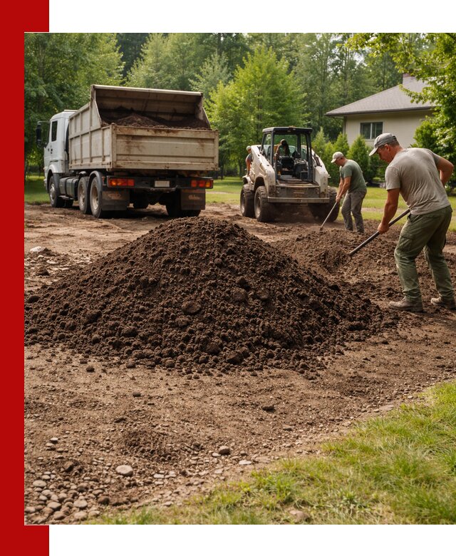 Доставка и укладка грунта для газона в Шуе