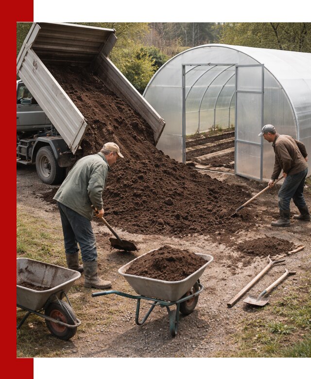Грунт для теплицы с доставкой в Шуе — плодородный субстрат под растения