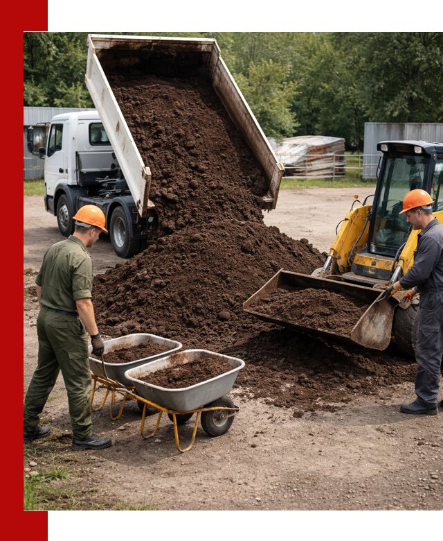 Доставка торфо-земляной смеси в Шуе для огорода и ландшафта