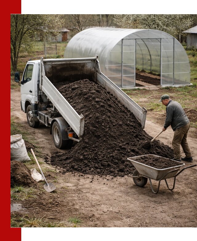 Чернозем для теплицы с доставкой в Шуе