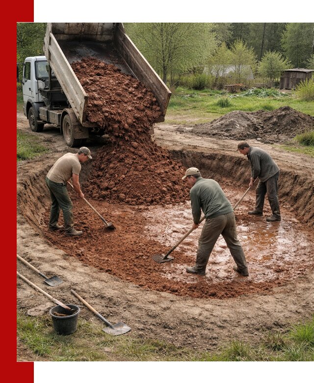 Купить качественную глину для пруда в Шуе