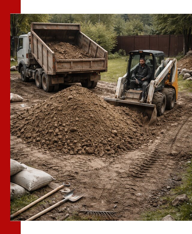 Суглинок для планировки участков в Шуе с доставкой и выгрузкой