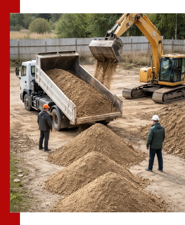 Доставка супеси вагонными и автопартиями в Шуе