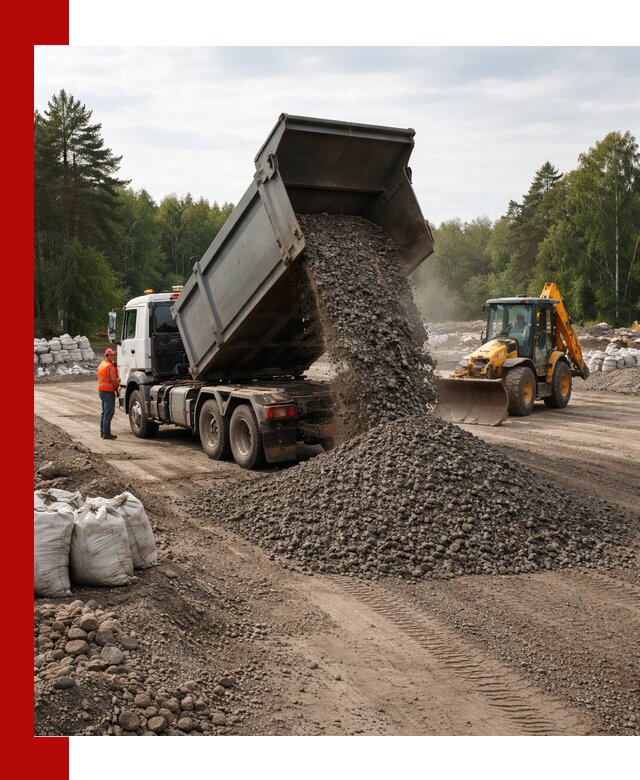 Доставка дробленого асфальта в Шуе для дорожных работ