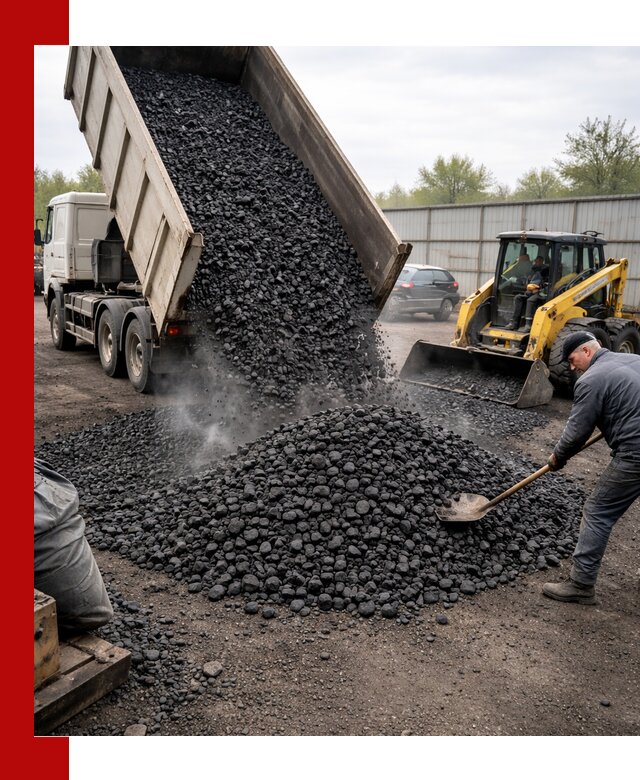 Доставка угля орех в Шуе оптом и в розницу